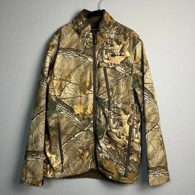 Realtree Mens Camo Full Zip Softshell Jacket Hunting Outdoor Coat Size 42/44 LG - Image 1 of 4