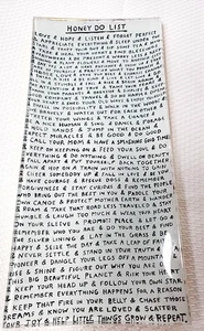 Sugarboo Designs Honey Do List Trinket Tray Words By Rebecca Puig 8.5"x4" - Picture 1 of 4