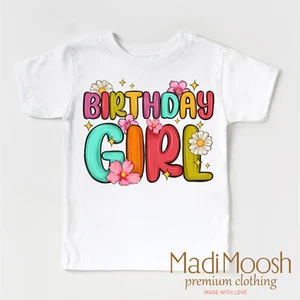 Birthday Girl Shirt - Flower Birhday - Picture 1 of 4