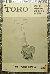 Vintage Toro - Power Handle Owners Operating Parts Manual - Picture 1 of 4