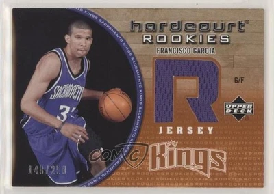 2005 Upper Deck Hardcourt Rookies Jerseys /250 Francisco Garcia #113-J Rookie RC - Image 1 of 2