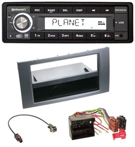 Continental USB 1DIN AUX DAB MP3 Autoradio für Ford Fiesta Focus 04-08 anthrazit - Bild 1 von 10