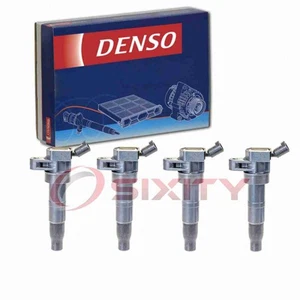 4 pc Denso Direct Ignition Coils for 2010 Kia Rondo 2.4L L4 Spark Wire Boot qq - Picture 1 of 5