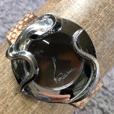 Roberto Cavalli Snake Women 7251165 Python Leather Quartz 39mm Watch 6 3/4" - Image 1 of 4