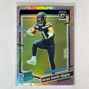 Jaxon Smith Njigba Fire Emoji Case Hit SSP Rated Rookie Optic Seahawks 2023 - Picture 1 of 2