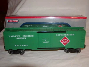 Williams Bachmann 47452 REA 40 Ft Refrigerator Car O 027 Railway Express Sealed - Picture 1 of 11