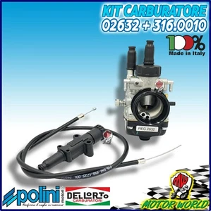 KIT CARBURATORE DELL'ORTO PHBG 21 DS + COMANDO ARIA POLINI PIAGGIO NRG NTT MC2