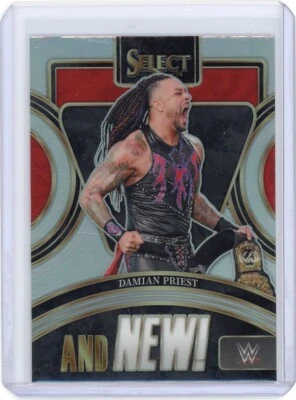 2024 Panini Select WWE Wrestling #11 Damian Priest And New! Silver Prizm Card - Image 1 of 2