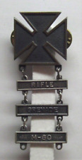 U.S. Army Basic Qualification Marksman Badge with RIFLE GRENADE & M-60 Bars