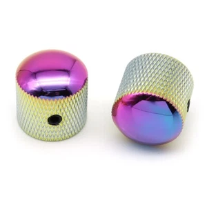 4Pcs High Quality Metal Guitar Bass Knobs 6mm Diameter Potentiometer Cap Purple - Picture 1 of 6