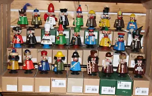 Christian Ulbricht 10 - 11,5cm Mini Räuchermännchen Auswahl Miniatur Seiffen OVP - Bild 1 von 30