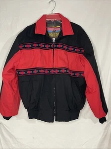 Chaqueta Bomber Vintage Santa Fe Trail Azteca Grande - Imagen 1 de 5