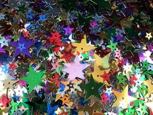 Sequins Stars Metallic Mix 25g DIY Crafts Decorations Scatters - Picture 1 of 2