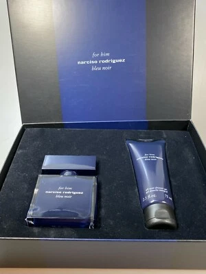 Narciso Rodriguez For Him Bleu Noir 50ml Eau de Toilette Spray 75ml  Shower Gel - Bild 1 von 4