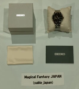 SEIKO PRESAGE SARY237 Green Garden Open Heart Men's Watch With Box Black JP - Picture 1 of 8