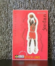 1997-98 Upper Deck Collector's Choice Stick-Ums European Michael Jordan #S30 HOF