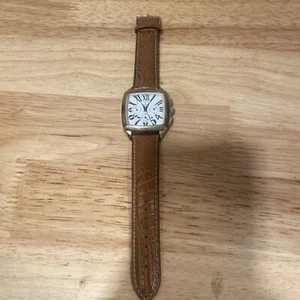Bijoux-Terner Tank LH watch Japan Mvmt K10878 Quartz Analog watch Leather Band - Picture 1 of 10