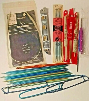 Assorted Sizes Knitting Crochet Needles Circular Aero Boye Marcia Lynn - Image 1 of 4