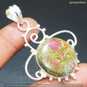 Unakite Gemstone Ethnic Handmade Pendant Jewelry 2.5" GP-26033 - Picture 1 of 1