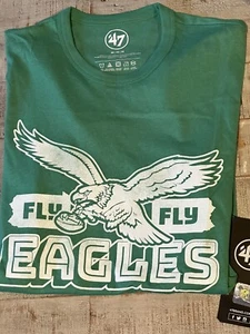 Philadelphia Eagles NFL Men's Kelly Green Throwback Club T-shirt Size XXL - NWT - Picture 1 of 5