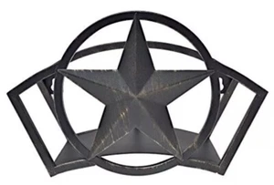 Bronze Wall Mount Metal Star Garden Water Hose Storage Organizer Holder Hanger - Picture 1 of 9