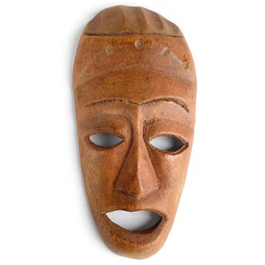 African Tribal Primitive Wood Carved Mask Gonja Ghana Handcrafted, 1930s - Picture 1 of 3