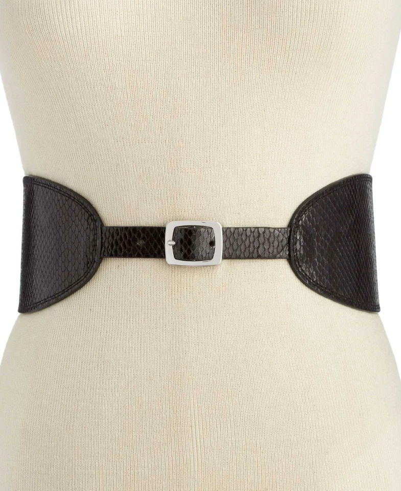 INC International Concepts Women’s Reversible Shaped Waist Belt - Image 1 of 1