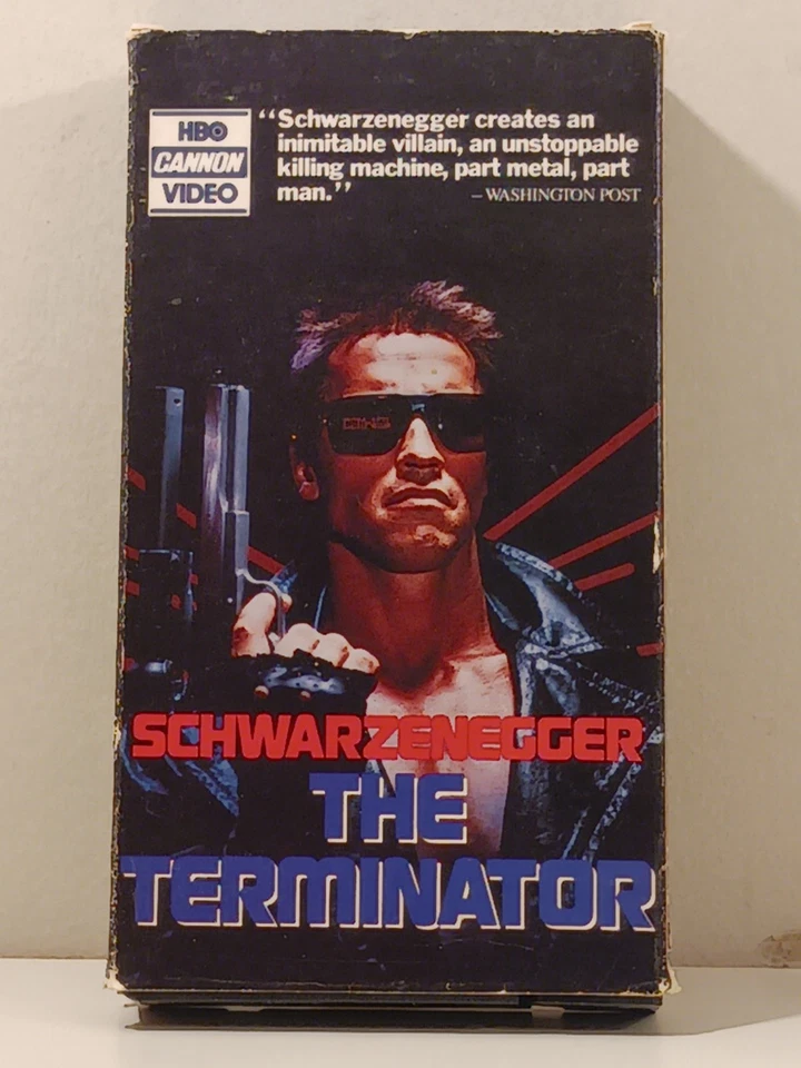 The Terminator VHS 1984 Vintage PTVF 2535 HBO Cannon Video Arnold Schwarzenegger - Image 1 of 4