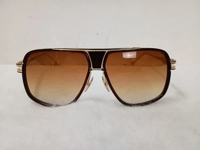 GOBIGER EYEWEAR Men's 63mm 6615 Gold Brown Gradient Aviator Sunglasses Stylish - Image 1 of 4