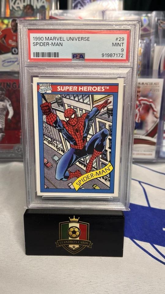 PSA MINT 9 1990 Marvel Universe Spider-Man - Bild 1 von 1