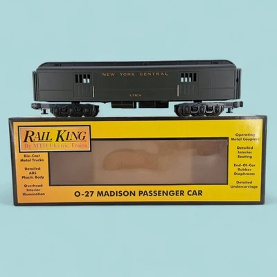 MTH Rail King O-27 Scale New York Central Madison Baggage Car 30-6210 L/N  - Image 1 of 4