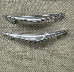 Vintage Mid-Century AJAX #545 Chevron Drawer Pulls – Chrome 3” NOS With Screws - Picture 1 of 6