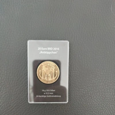 Rotkäppchen  20 Euro  BRD  Silber , 24 k vergoldet, 2016, Prägestätte A - Bild 1 von 2