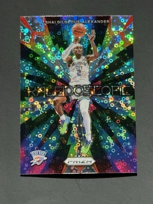 2023-24 Panini Prizm #13 Shai Gilgeous-Alexander Kaleidoscopic Prizms Fast Break - Image 1 of 2