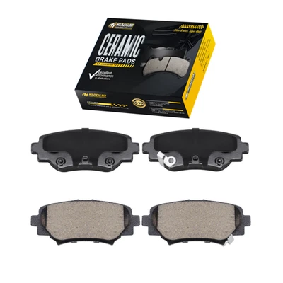 后陶瓷刹车片带硬件适合 2014 年 2015 - 2018 年马自达 3 日本制造型号 — 第 1/4 张图片