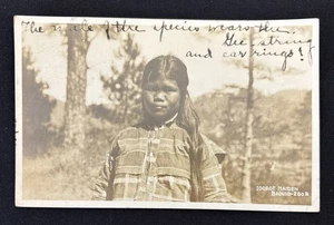 1922 Baguio Philippines Igorot Maiden Real Photo Postcard Cordillera Luzon RPPC - Picture 1 of 9