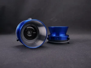 1 Pair Pro 1/4'' AKAI Blue Nab Hub Adapters For Reel To Reel Tape Recorders - Picture 1 of 7