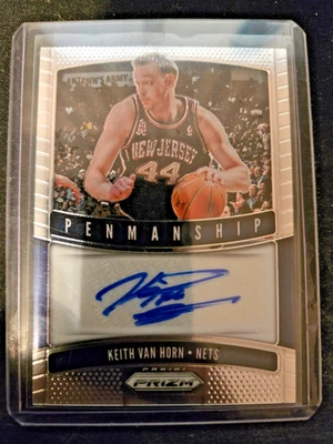 Panini Prizm Keith Van Horn 2019-20 caligrafía #PM-KVH automático New Jersey Nets HD2 Foto 1 de 2