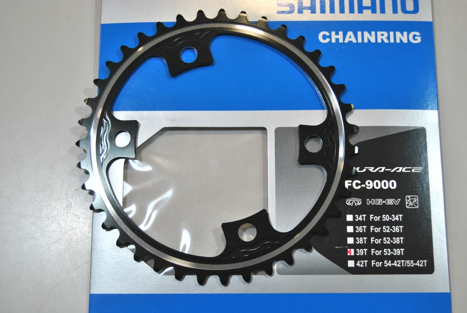 Shimano Chainring Fc-9000 DuraAce 39 Teeth 11-speed Black PCD 110mm