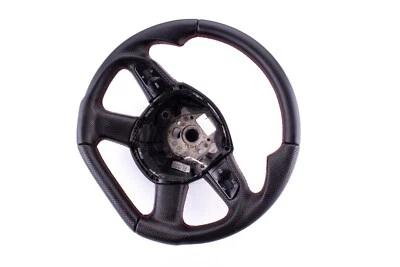 SPORT Lenkrad beziehen mit Leder für Audi A6 4F 04 -11 ohne Schaltwippen - Bild 1 von 4