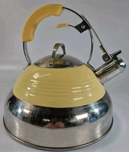 Art Deco Style Tea Kettle ~ Whistling - MASTERCLASS - Gas / Induction / Electric - Picture 1 of 5