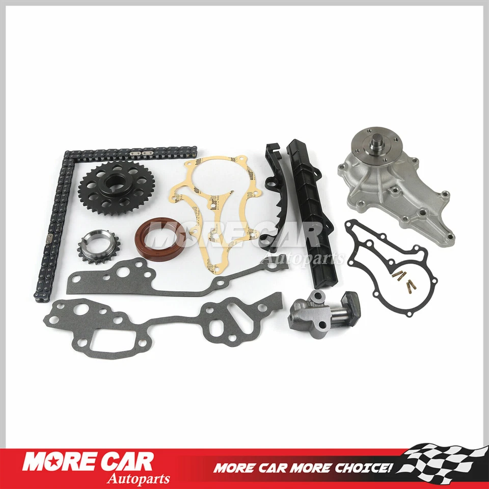 Kit de cadena de distribución con bomba de agua apta para camioneta Toyota Celica 1983-1984 2,4 L 22R Foto 1 de 4
