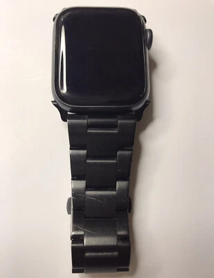 Apple Watch Series 4, 40mm Space Grey with Black Stainless Steel Strap - Image 1 of 4