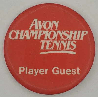 Botón Pinback Invitado Jugador WTA Tenis Campeonato Avon Años 80 De Colección Foto 1 de 4