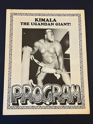 RARE Kamala Steve Keirn Lawler  Championship Memphis Wrestling Program WWE 13 - Image 1 of 3