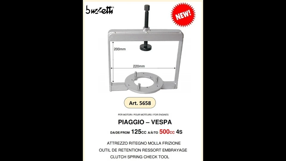 Attrezzo ritegno Molla frizione Buzzetti 5658 Vespa Arcobaleno