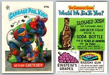 1987 Topps Garbage Pail Kids Series 9 GPK Card 2-Star Retchin GRETCHEN 376a NM/M