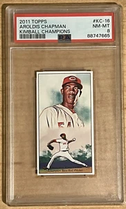 2011 Topps Kimball Champions Rookie Aroldis Chapman #KC-16 Reds/Pirates PSA 8 - Picture 1 of 2