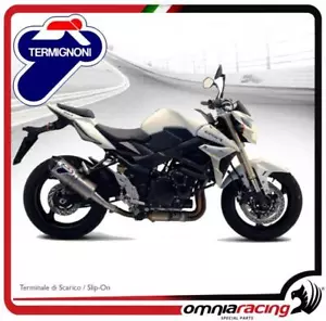 Termignoni S069 Silencioso homologado tapa acero carbono Suzuki GSR750 11> - Imagen 1 de 6