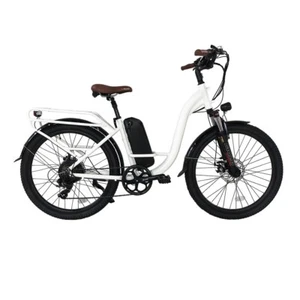 26" E City Bike for Men & Women 750W 60 Miles 7 Speed E Bicycle Colorful Display - Picture 1 of 11